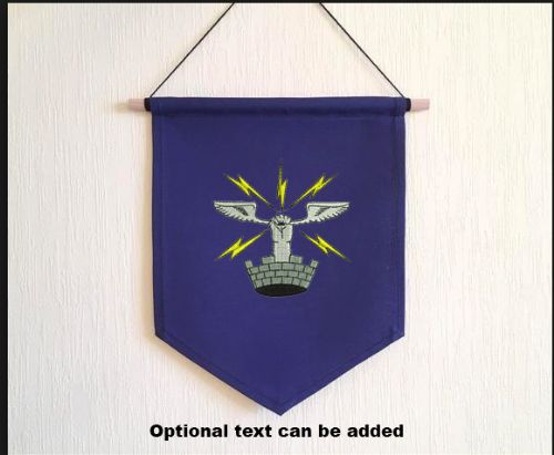 Embroidered Pennant with 26 AES